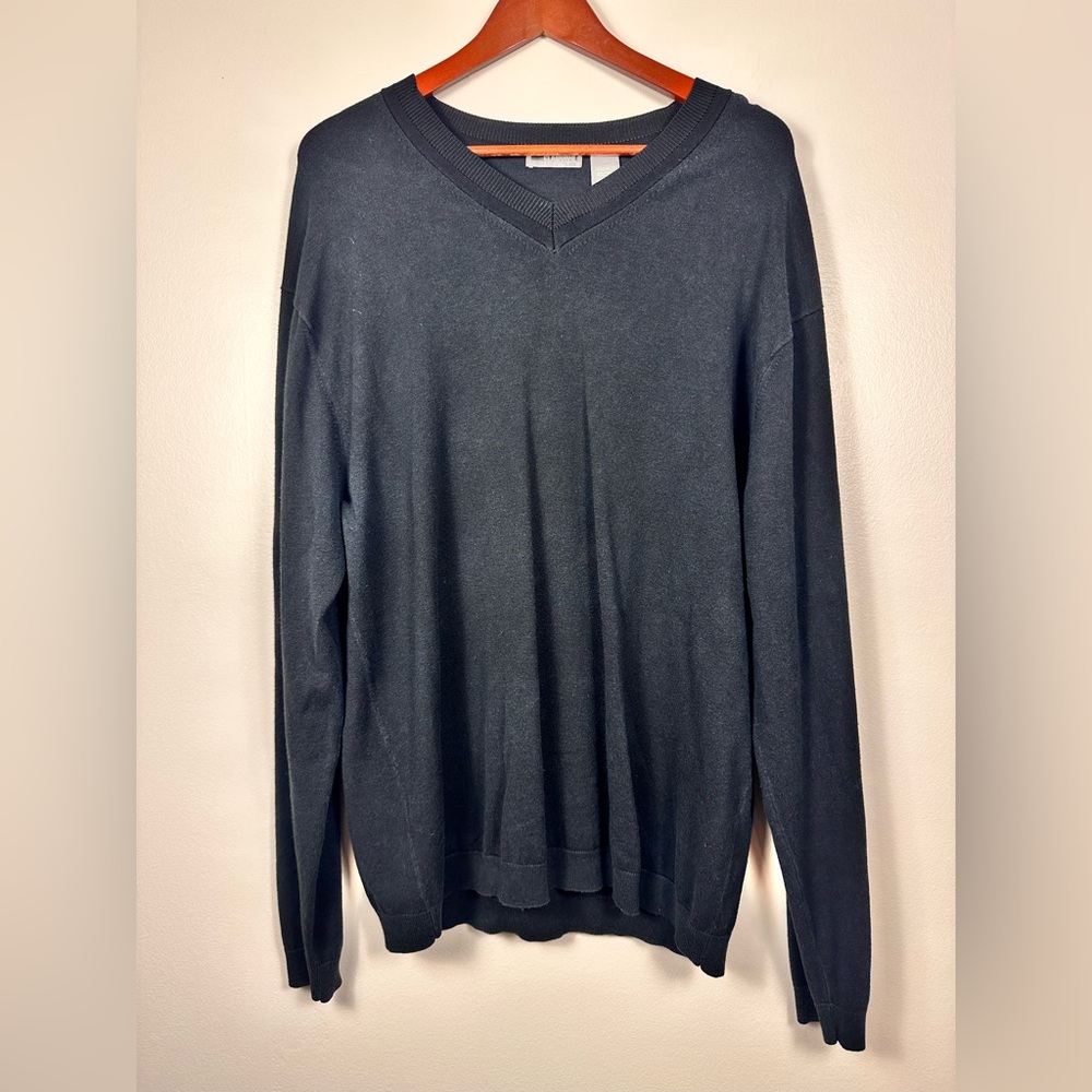 Luxe Claiborne silk V-Neck Sweater for Men